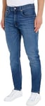 Tommy Hilfiger Men Tapered Houston Pstr Fadden Blue Denim Pants, Denim, 34/34