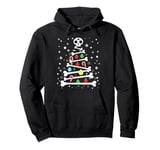 Funny Xmas Bones Skeleton Christmas Tree Pullover Hoodie