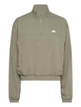 Adidas Performance Aeroready Train Essentials Woven Quarter Zip Khaki Green