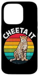 Coque pour iPhone 14 Pro Cheeta It Graphique Fast Cheetah Wildlife Runner