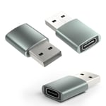 SuperX 3 Pcs Usb C to Usb Adaptor - Type C to A Charger Converter Connectors for Laptops, Power Banks, Wall Chargers, iPad Air/Pro, 11/12 Pro Max, iPhone 13/13 Pro Max, Samsung Galaxy S20 S21 Ultra