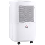 HOMCOM 10L/Day 2.2L WiFi Smart Dehumidifier, Portable Quiet Air Dehumidifier