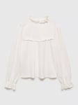 Mango Kids' Mixi Frilly Long Sleeve Blouse