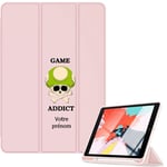 Housse Ipad Mini 6 Rose Avec Motif Game Over Personnalisee