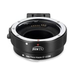 JINTU Lens Mount Adapter Converters EF-EOS M Compatible with Canon EF/EF-S Lenses to Canon EOS M Mount Mirrorless Cameras, Auto Focus, Aperture Control, EOS M50 M100 M3 M10 M6 M5 II M200