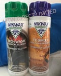 NIKWAX WATERPROOFING DUO PACK TECH WASH IN & TX DIRECT WASH 300MLS SKIING