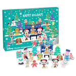 Disney Advent Calendar 2023 Kids - Wooden Childrens Calendars for 1 Year Old Baby, Toddler, Boys, Girls - Mickey & Animals Figures Playset, Christmas Countdown Gifts - Disney Toys by Orange Tree Toys