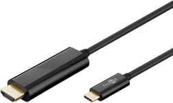 USB-C HDMI-adapterkabel, 4k@60Hz, 1,80 m - Svart