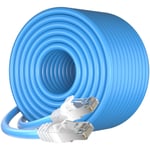 Câble Ethernet 50m, Cat7 Cable RJ45 50m Blindage Câble Réseau Extérieur Intérieur, SFTP PiMF Anti-Brouillage Câble Internet, Haute vitesse Câble d'installation LAN, Gigabit Câble Patch für Router