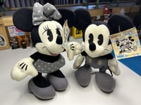 Peluches Fantasy Amuse Mickey & Minnie Black/White SEGA Disney Japan