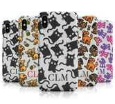 Personalised Dogs & Cats Initials Mobile Phone Case Cover For Apple Iphone Xr