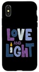 Coque pour iPhone X/XS Love And Light Hanoucca | Hanukkah