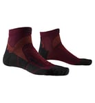 X-Socks Run Discovery Chaussette Mixte Adulte, Rouge (Dark Ruby/Opal Black), L (Taille Fabricant : 42-44)