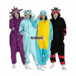 Halloween Onesie För Vrouwen Mannen Vuxna Barn Djur Kigurumis Pyjamas Tecknad Pyjamas Hemkläder Ko Squirtle Onesie