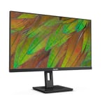 Philips 27B1N3800 - Moniteur Ultra HD 27 Pouces, réglable en Hauteur, Haut-parleurs, Adaptive Sync (3840x2160, 60 Hz, 2X HDMI 2.0, 1x DisplayPort 1.4, Hub USB) Noir