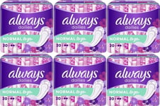 120 x Always Dailies Fresh Scent Singles To Go Panty Liners Protection - Normal