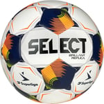 Select Fotboll Brillant Replica V25 3F Superliga - Vit/Orange FÖRBESTÄLLNING, storlek Ball SZ. 4