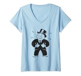 Womens Monopoly Man Thumbs Up V-Neck T-Shirt