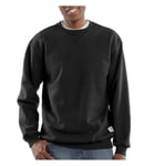 Carhartt Men's Loose Fit Midweight Crewneck Sweatshirt, Black, XL