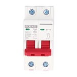 Lwuey Disjoncteur Miniature DC 2P 1000V 40A, DZ47-63Z Protection Électrique Interrupteur Coupure Courant Système Solaire MCB Sécurité Mini Basse Tension Énergie PV Montage Sur Rail Din Isolateur