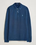 Polo Ralph Lauren Custom Slim Fit Long Sleeve Polo Shirt Dark Indigo