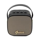 Guess Bluetooth Högtalare Mini Läder Script Logo - Svart