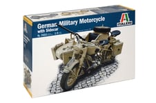 1:9 Italeri Bmw R75 With Sidecar Kit IT7403 Modellino