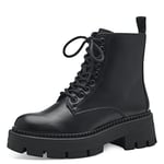 Tamaris Femme Bottines, Dame Rangers,TOUCHit,Bottes,Demi-Bottes,Bottines,Bottines à Lacets,Black UNI,40 EU