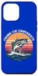 Coque pour iPhone 12 Pro Max Des jeux de mots vintage de Fishing for Compliments qui accrochent le cœur de papa