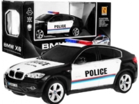 Ramiz Auto 1:24 R/C Licensierad Bmw X6 Polisbil Svart