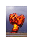 Wee Blue Coo Explosion Fire Bomb Art Picture Wall Art Print