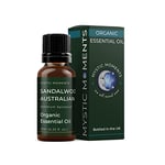 Mystic Moments Huile Essentielle Organique De Santal D'australie - 10ml - 100% Pur