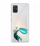 Coque Galaxy S20 PLUS sirene bleu transparente