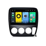 Buladala Android 10 Car GPS Navigation Multimedia Radio 9 Inch QLED Screen for Honda CR-V CRV 1995-2001, Support FM DSP RDS/Carplay Android Auto/BT/Split Screen/Steering Wheel Control,7862: 6+128