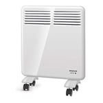 Taurus CHTA 1000 - Convecteur électrique 1000W, IP24 pour une utilisation en salle de bain, Support mural, Écran numérique, Programmable, Sécurité anti-chauffe, Capteur "Fenêtre ouverte", Blanc