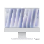 iMac 24-tommer Apple M4 med 8‑kjerners CPU, 8‑kjerners GPU / 16 GB / 1 TB SSD / Gigabit Ethernet / Magic Mouse / Magic Keyboard med Touch ID og talltastatur / Sølv