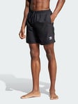 adidas Originals Adicolor 8-Inch Swim Shorts, Black, Size M, Men