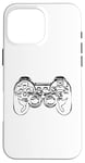 Coque pour iPhone 16 Pro Max Contrôleur de jeu pour garçons Sketch Game Console Jeux