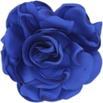 Tyg Stor Ros Blomma Brosch Blom Brosch MÖRKBLÅ dark blue