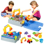 Kids Sand and Water Table 2 in 1 Outdoor Garden Play Set Truck Sandpit Beach Toy