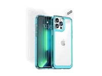 Eko, Coque pour iPhone 13 Pro avec 6 Vitres de Protection en Verre Trempé