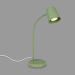 BRILONER - Lampe de chevet, lampe de bureau orientable, lampe de table GU10 pour bureau à domicile avec interrupteur à câble, lampe de lecture, vert anis