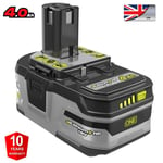 4.0AH For Ryobi P108 One Plus Lithium Battery 18V RB18L50 RB18L40 P104 