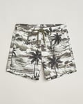 Moncler Palm Printed Swim Shorts White/Olive