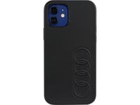 Audi Synthetic Leather Iphone 12/12 Pro 6.1" Black/Black Hardcase Au-Tpupcip12p-Tt/D1-Bk