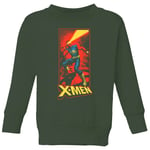 X-Men Cyclops Energy Beam Kids' Sweatshirt - Green - 7-8 ans