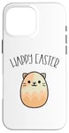 iPhone 16 Pro Max Funny Happy Easter Cat Egg Shaped Kawaii Otaku Anime Case