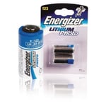 Energizer 2x Lithium 3v Batteri El123 Fsb2 (628289)