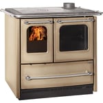 Nordica - Poele a' bois La Extraflame Sovrana Easy Evo 2.0 en acier cappuccino Poele 9,2 kW 215 m chauffe'