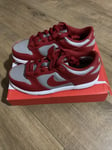 Nike Dunk Low (PS) - Grey/Varsity Red - UK 2.5 EUR 35 US 3y -CW1588-002 Trainers